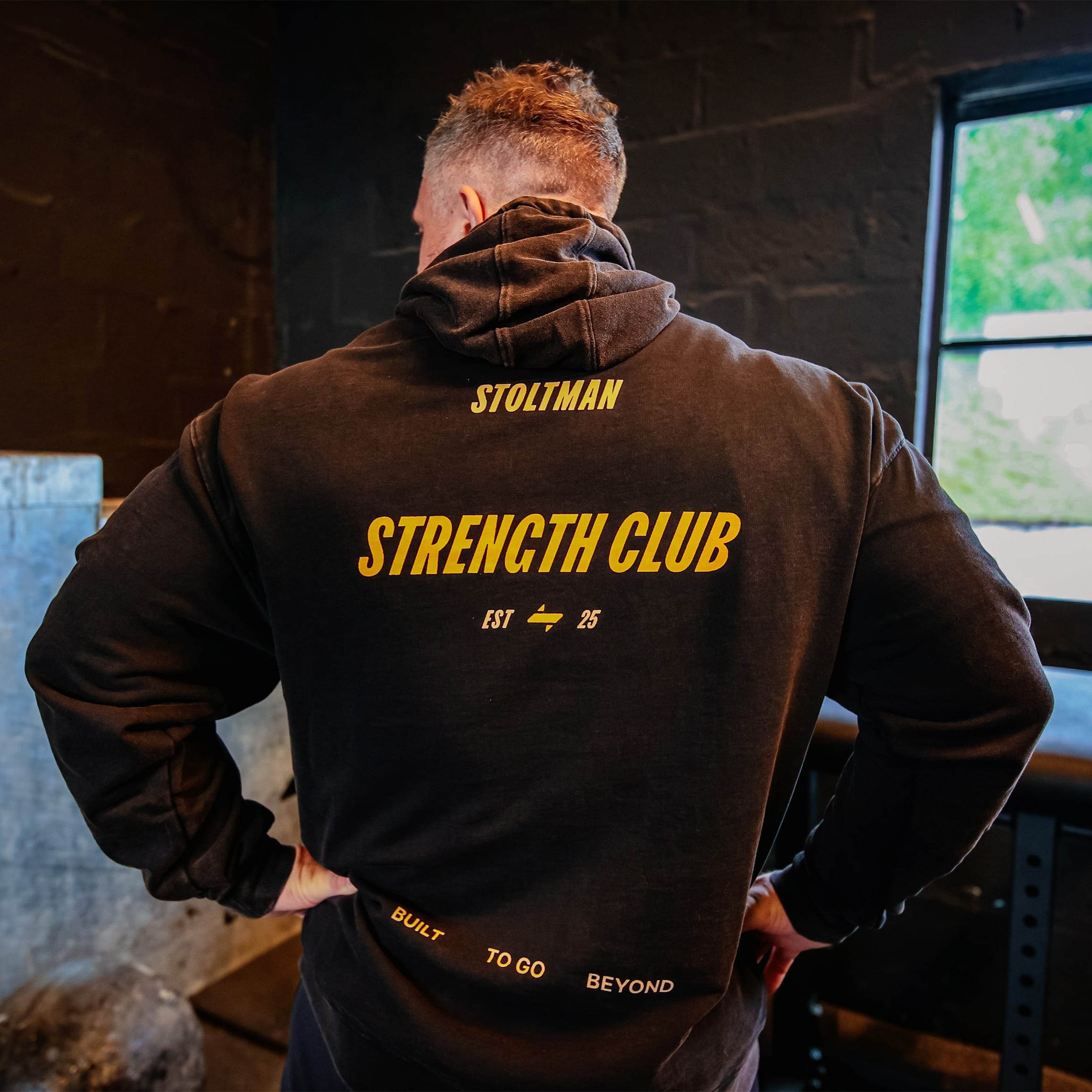 Stoltman "Strength Club Range" Hoodie / Acid Wash - Stoltman Brothers