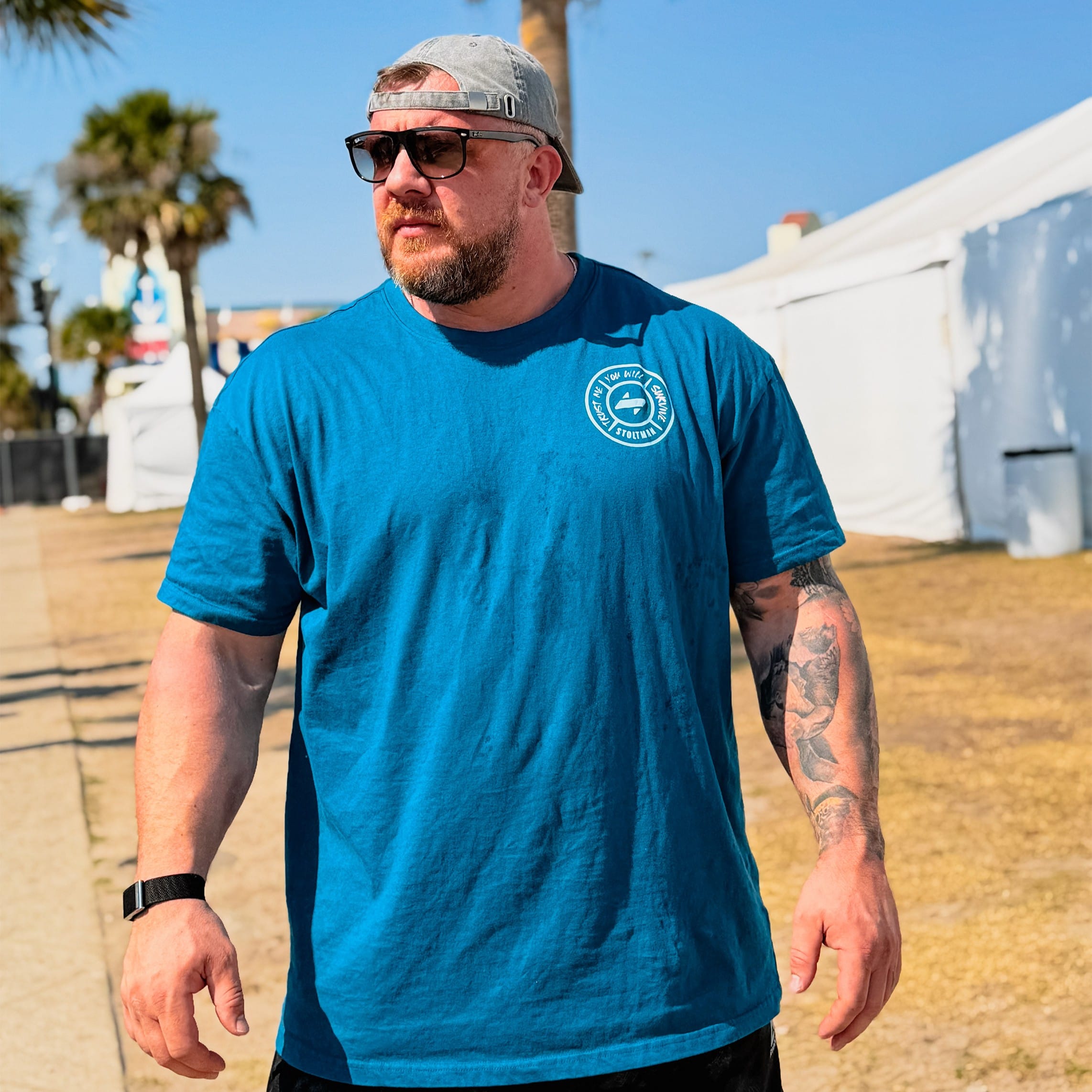 Stoltman "STATEMENT / Blue Edition" T-Shirt - Stoltman Brothers