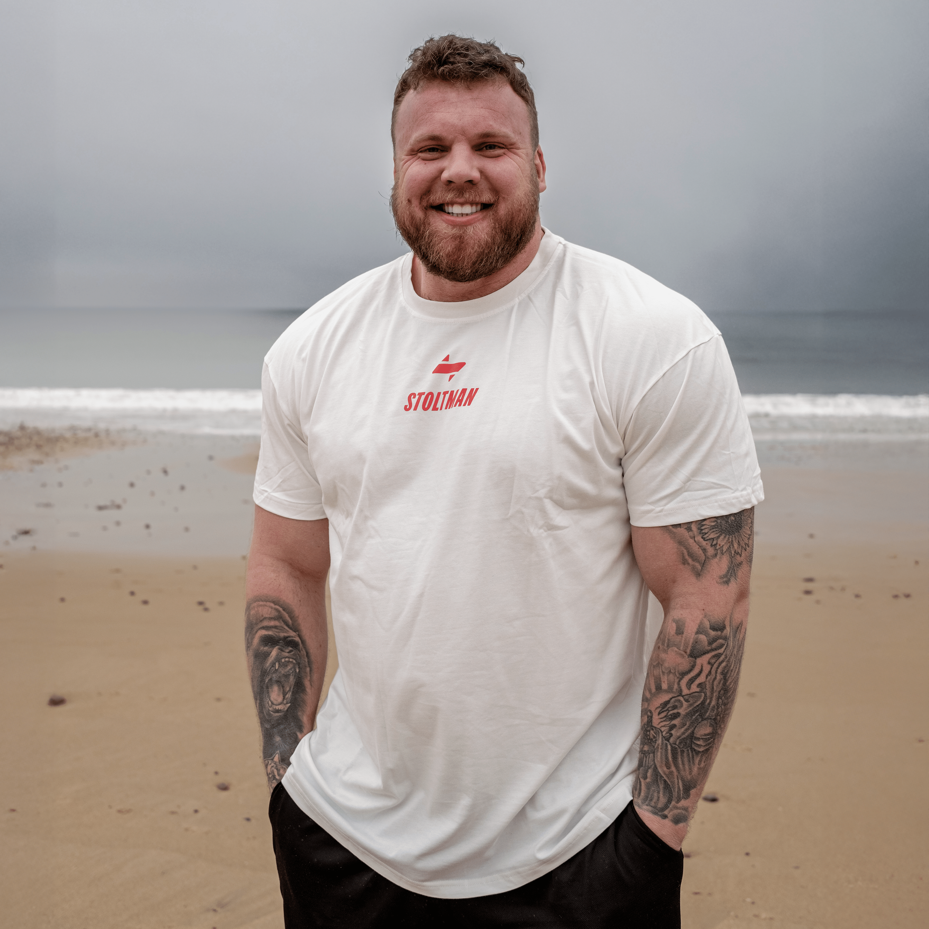 Stoltman "Red Granite" T-Shirt - Stoltman Brothers