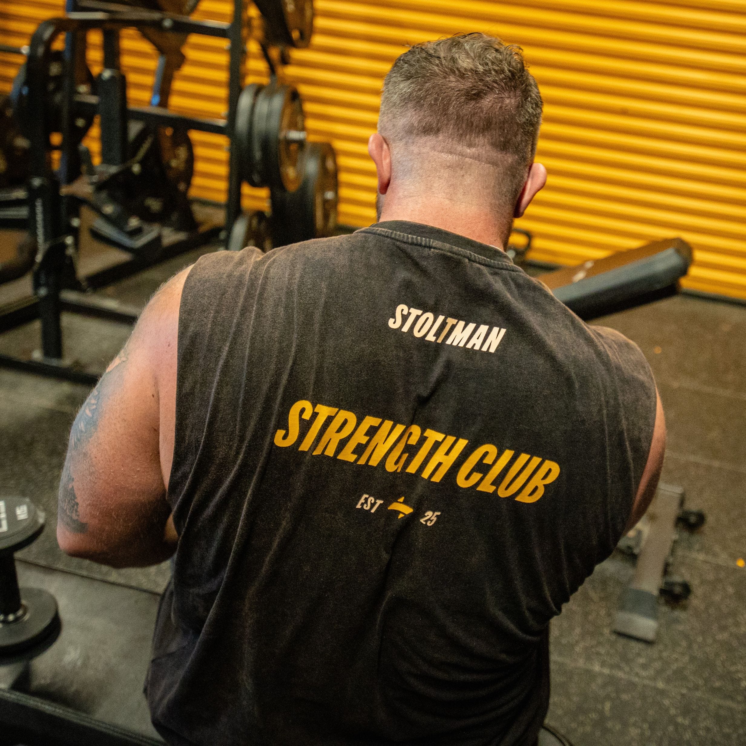 Stoltman "Strength Club Range" Vest / Acid Wash - Stoltman Brothers